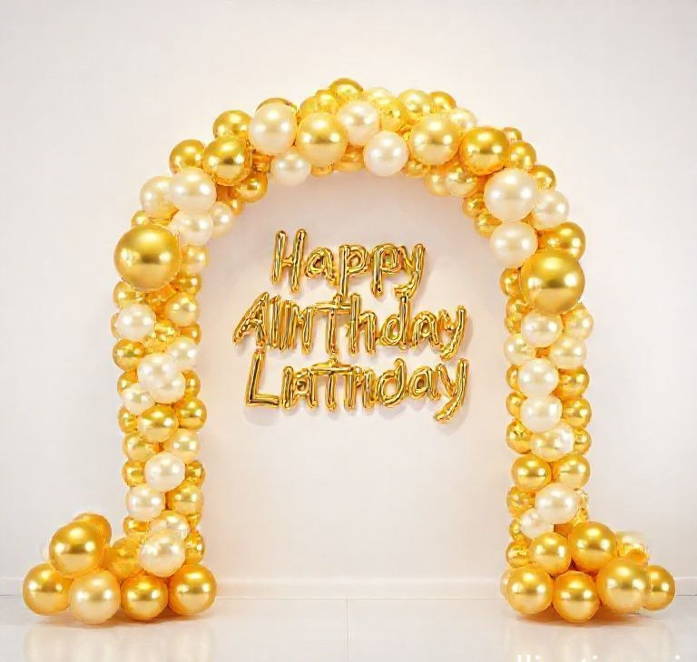 Golden Jubilee Elegance Balloon Suite