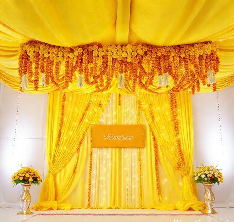 Sunlit Marigold Celebration Canopy