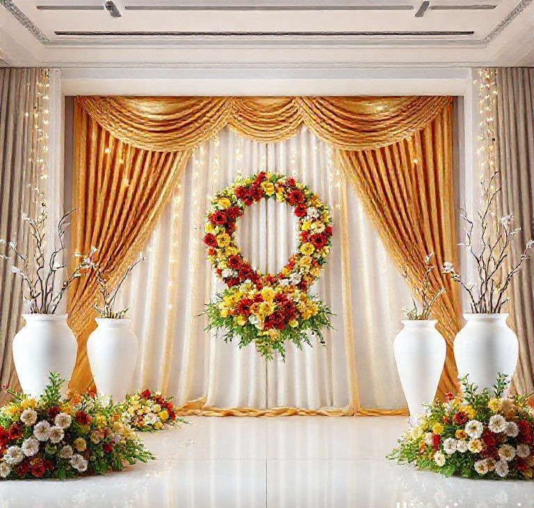 Radiant Bloom Ceremony Backdrop