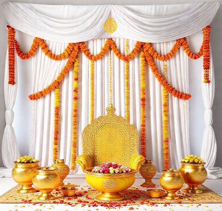 Marigold Radiance Haldi & Pooja Ensemble