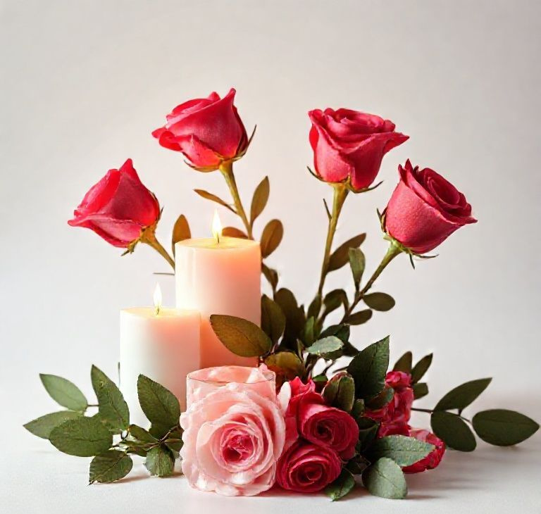 LoveGlow Rose & Candle Ensemble