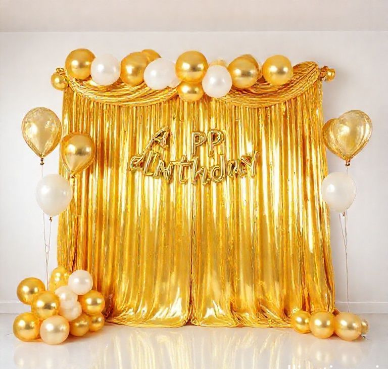 Golden Gala Anniversary Backdrop