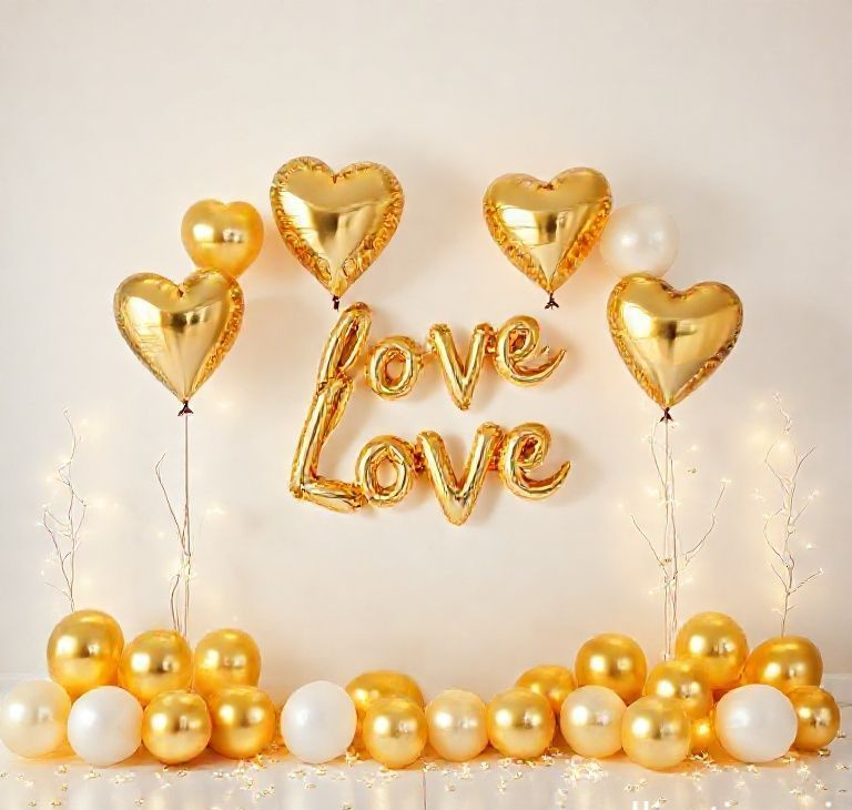 Golden Love Anniversary Setup