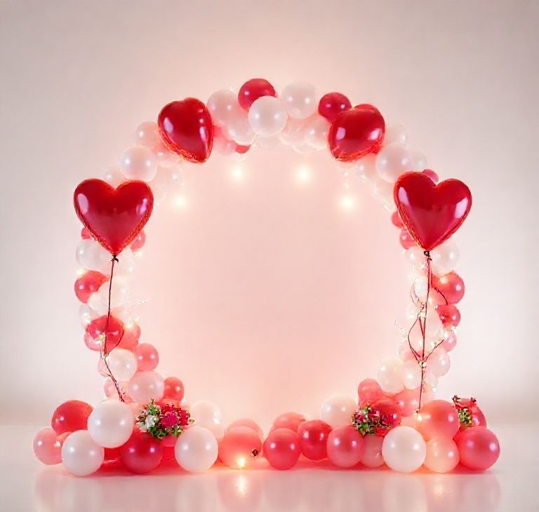 Love Theme Balloon Ring Decor