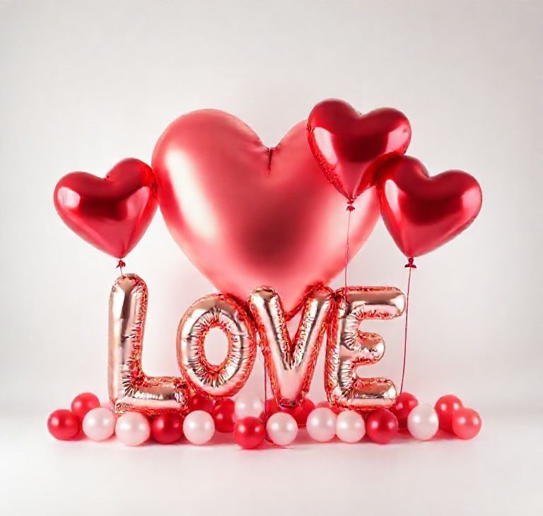 Heartfelt LOVE Balloon & Backdrop Set