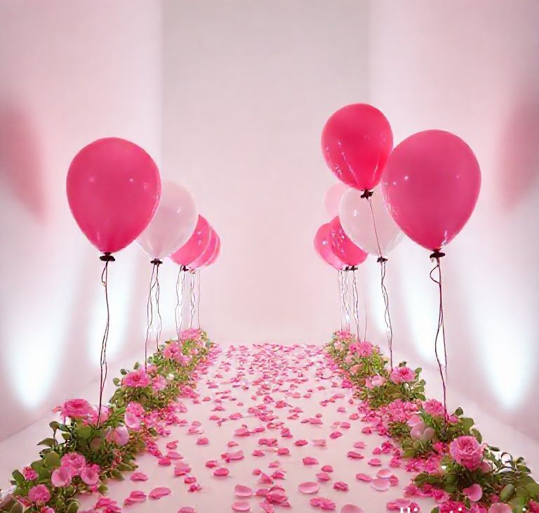 RadiantRose LED Balloon Pathway