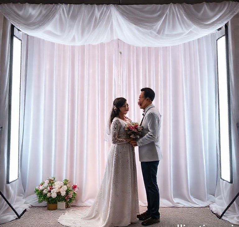 LuminaLove LED Curtain Photo Booth