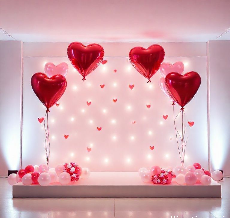 HeartGlow LED Balloon Stage Décor