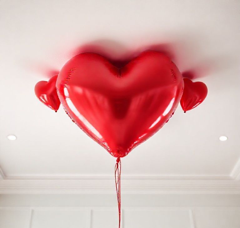 Heart Shape Balloon Ceiling Decor