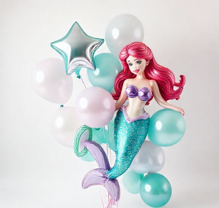 Mermaid Lagoon Birthday Balloon Set