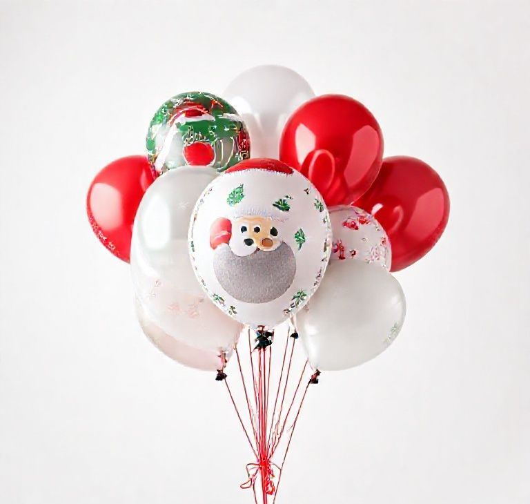Holiday Sky Celebration Balloon Set – 10 Premium Christmas Balloons