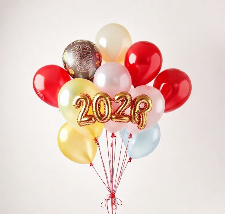 New Year's Celebration Balloon Collection – 12 Premium Balloons