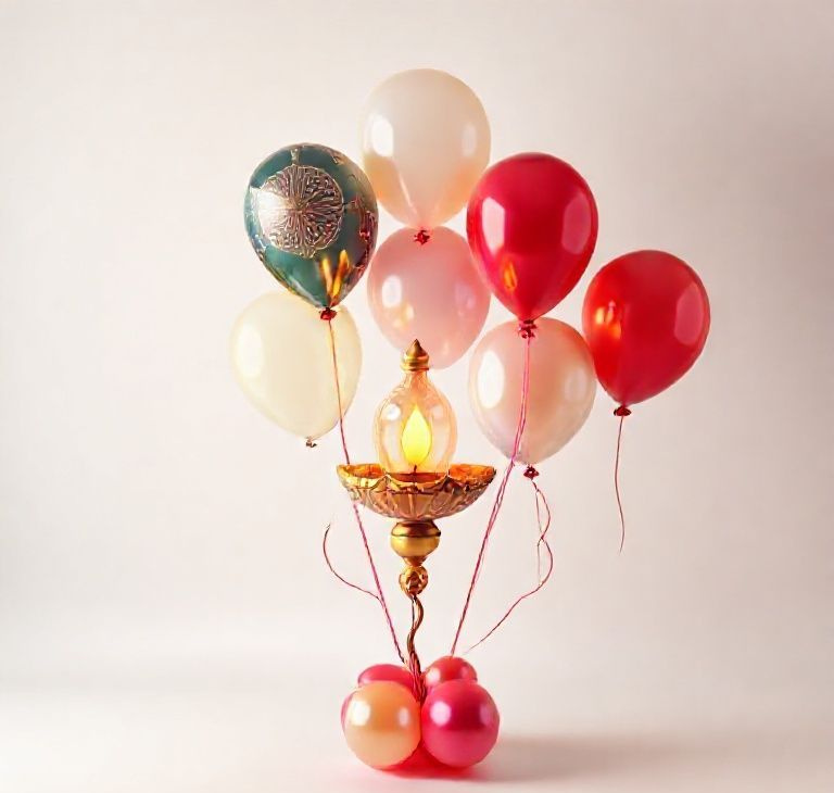 Diwali Radiance Balloon Set – 29 Pieces