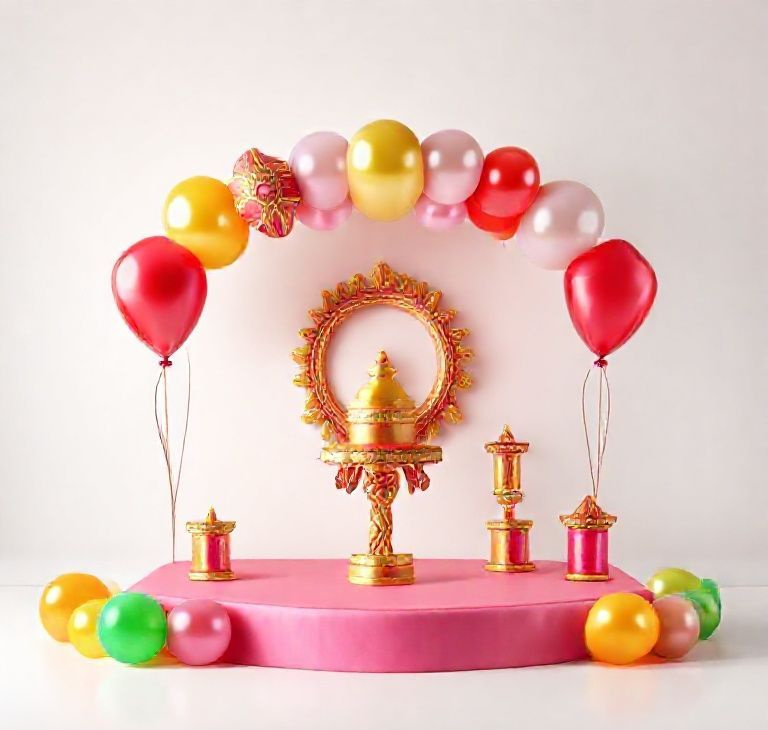 Navratri Radiance 44-Balloon Stage Decor Kit