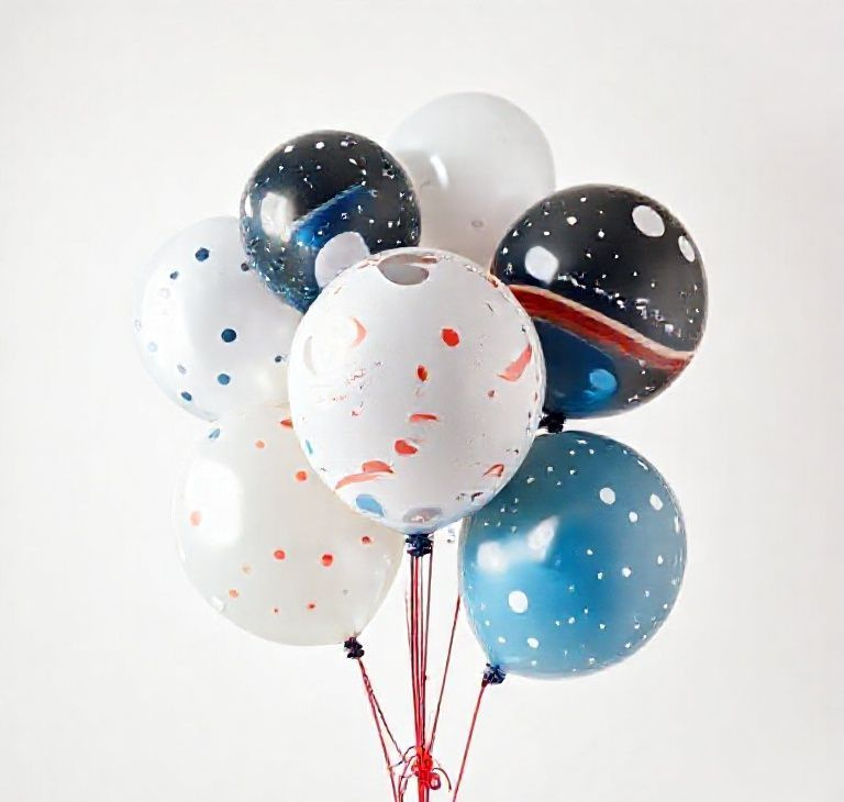 Stellar Celebration Space Balloon Set – 12 Piece Party Pack