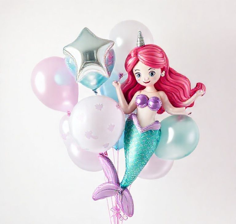 Mermaid Magic Birthday Balloon Set – 18 Premium Balloons
