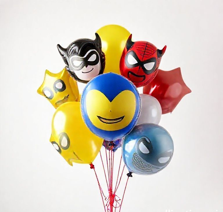 Hero & Villain Birthday Balloon Kit – 20 Premium Latex Balloons