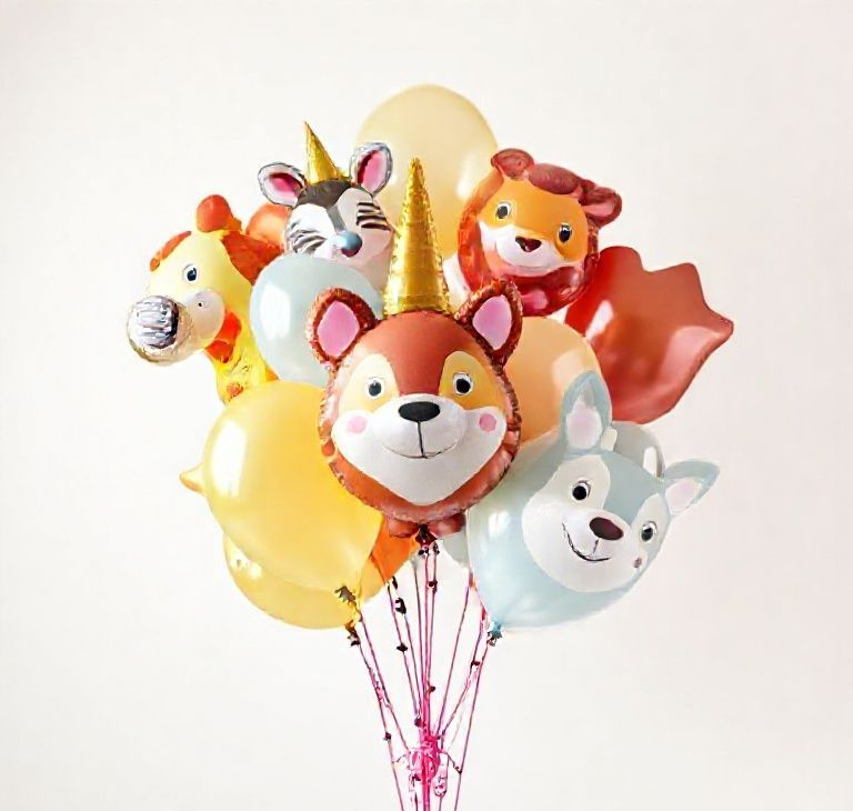 Animal Kingdom Birthday Balloon Set – 25 Vibrant Balloons