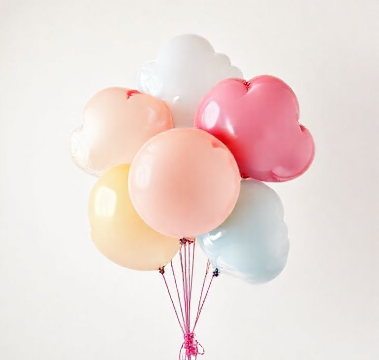 Rainbow Cloud Celebration Balloon Set – 28 Pieces