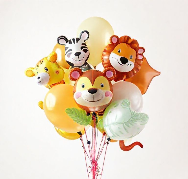 Jungle Safari Celebration Balloon Set – 45 Premium Animal & Jungle Balloons