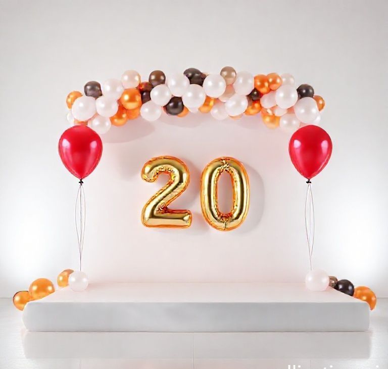 Celebration Elite 20-Piece Anniversary Stage Balloon Set