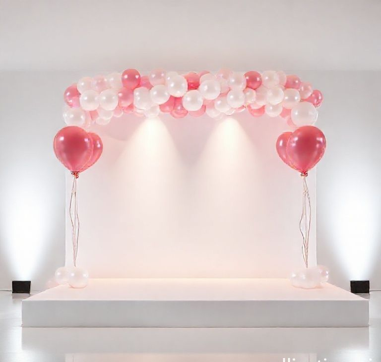 Elegance Bliss Wedding Balloon Stage Set